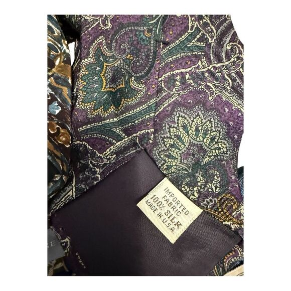 Vintage neck tie lot Principe Cellini Bert Pulitzer, silk made in USA and Italy - Picture 13 of 16